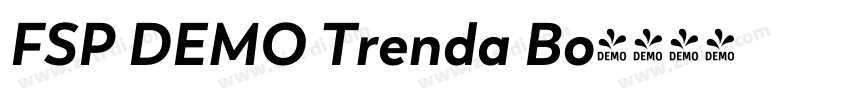 FSP DEMO Trenda Bo字体转换 FSP DEMO Trenda Bo字体转换